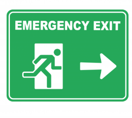 Emergency Sign Sticker