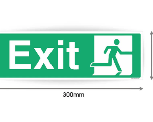 Exit Sign Sticker